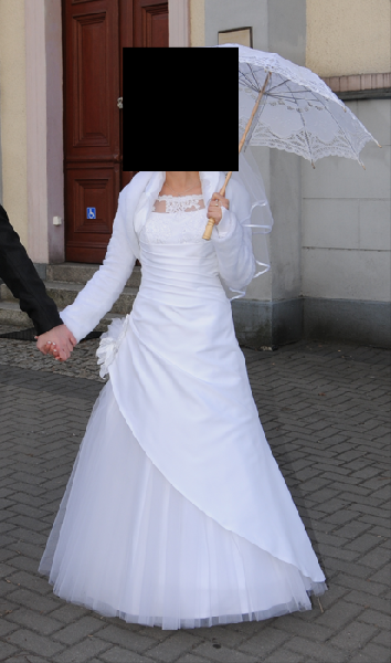 Biała suknia Ślubna r.38 (używana)