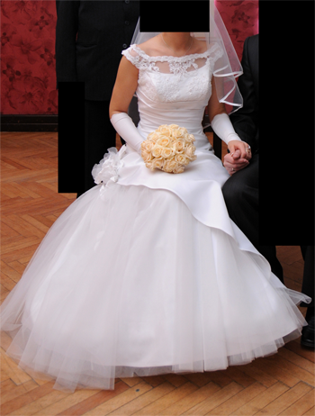 Biała suknia Ślubna r.38 (używana) 2