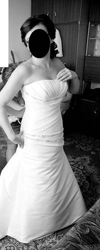 Biała, elegancka suknia śluna roz. 38 + bolerko 2