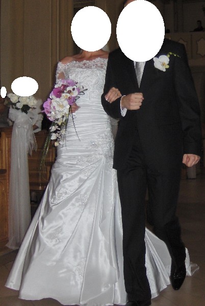 Zmysłowa biała suknia 38 na wzór La Sposa 3